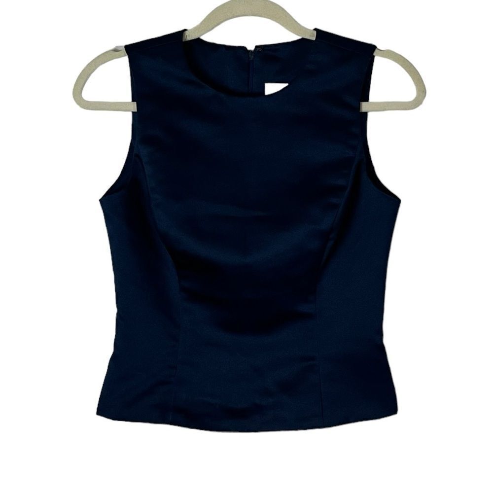 Vera Wang Women’s Navy Sleeveless Top, Size 8, NWOT - Picture 1 of 5